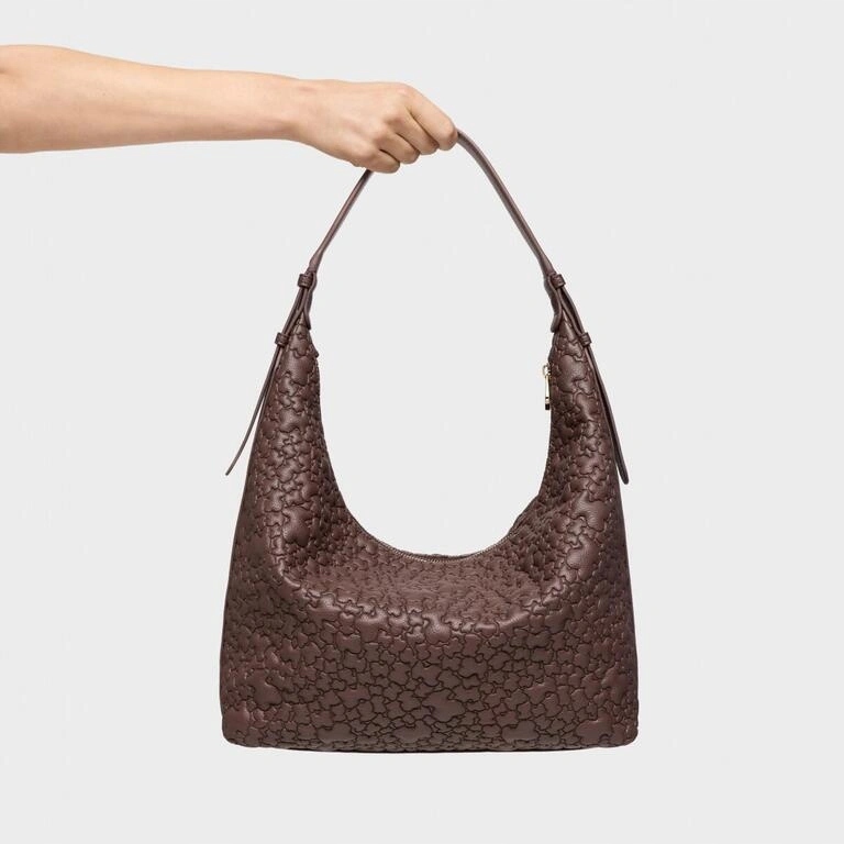 Dámská kabelka přes rameno Tous Puffy Bear Brown 2002304846