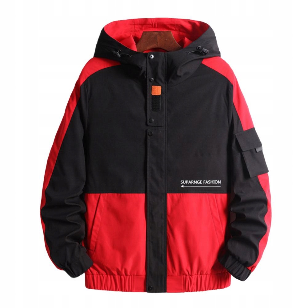 Men Jacket Long Sleeve Zipper Spring Hooded Street