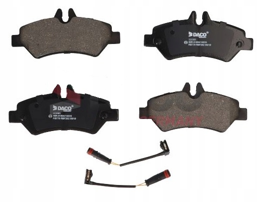 KLOCKI HAM. PRZÓD TYŁ MERCEDES SPRINTER 3 3,5T 06- Producent części DACO