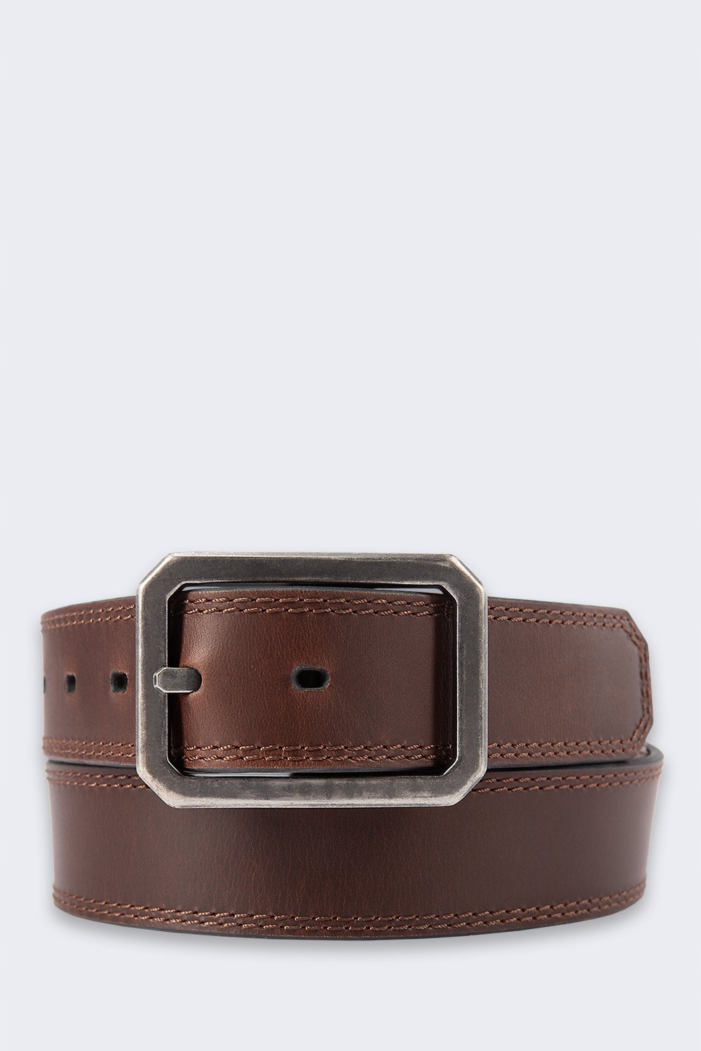 Pásek Carhartt Oboustranný s přezkou Dark Brown (Tmavě Hnědý)