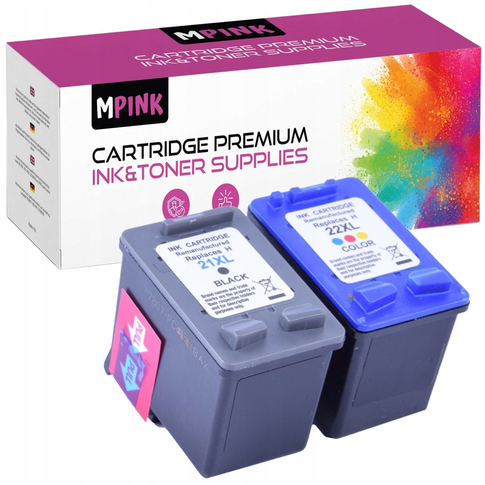 Tusze do Hp DeskJet F2180 F2280 F4180 1410 D1430 F2140 D2345 D2460 21XL 22