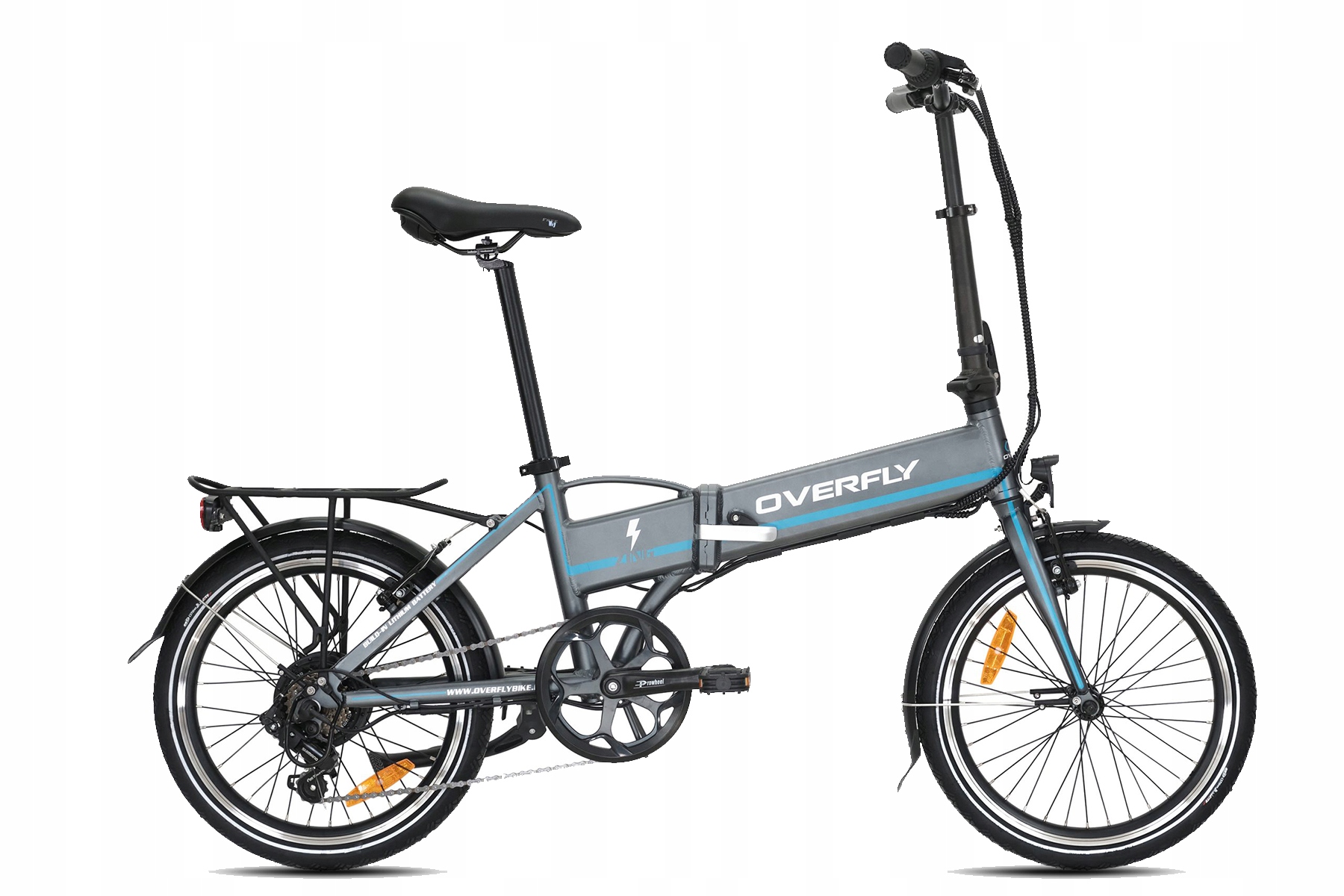 Rower elektryczny Overfly Zing 14Ah Szary R. Uni 20"