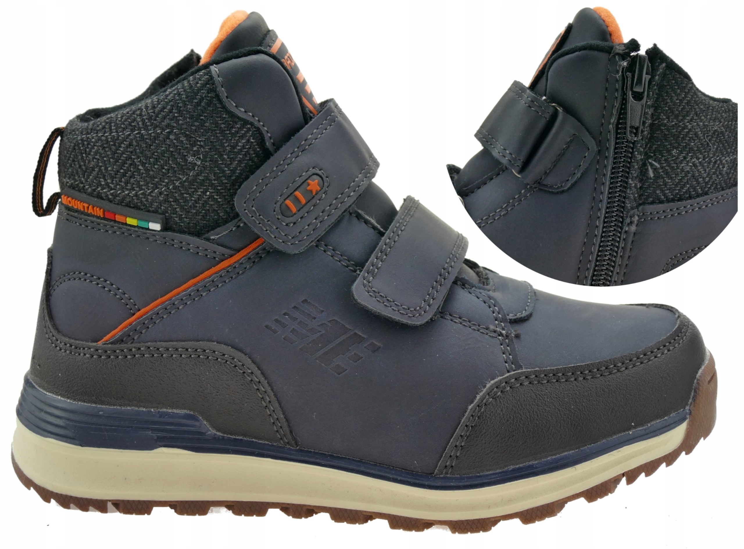 

Buty Zimowe Chłopięce Ocieplane Śniegowce Rzepy 31