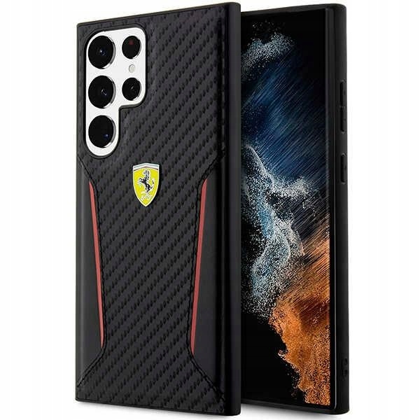 Ferrari FEHCS23LNPYK S23 Ultra S918czarny/black hardcase Carbon Contrast Ed