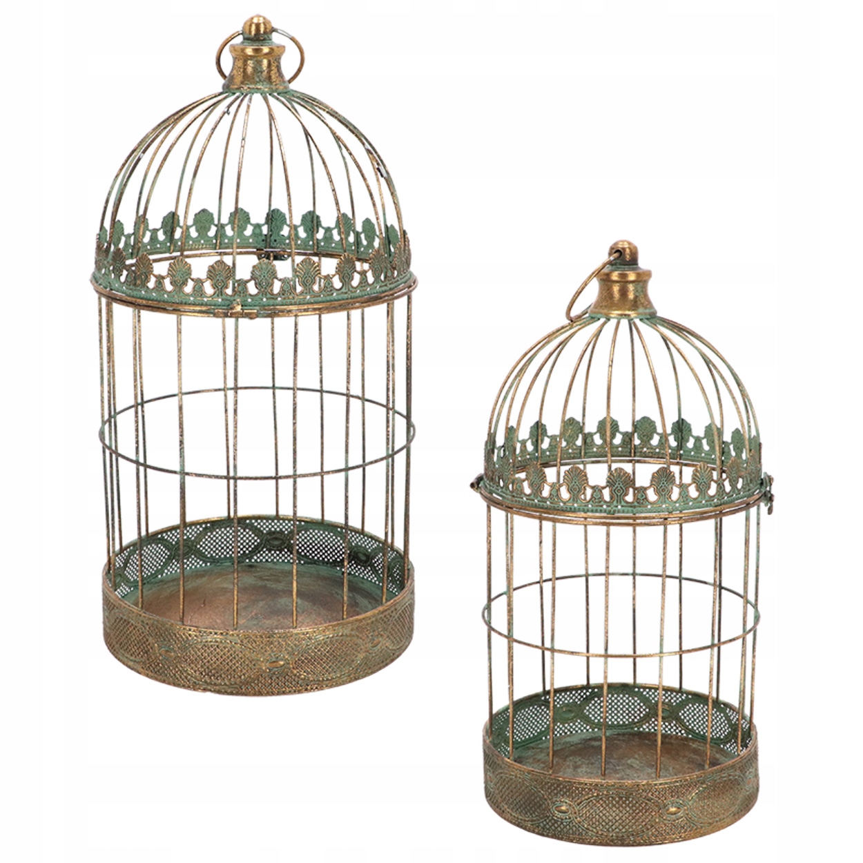 Klietky Na Rastliny A Ozdobné Kompozície, Sada 2 Kusov, Vintage Retro Štýl