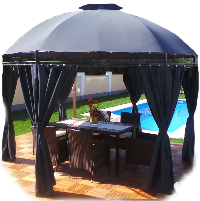 

Pawilon Ogrodowy Namiot Okrągły 350cm Antracyt Led