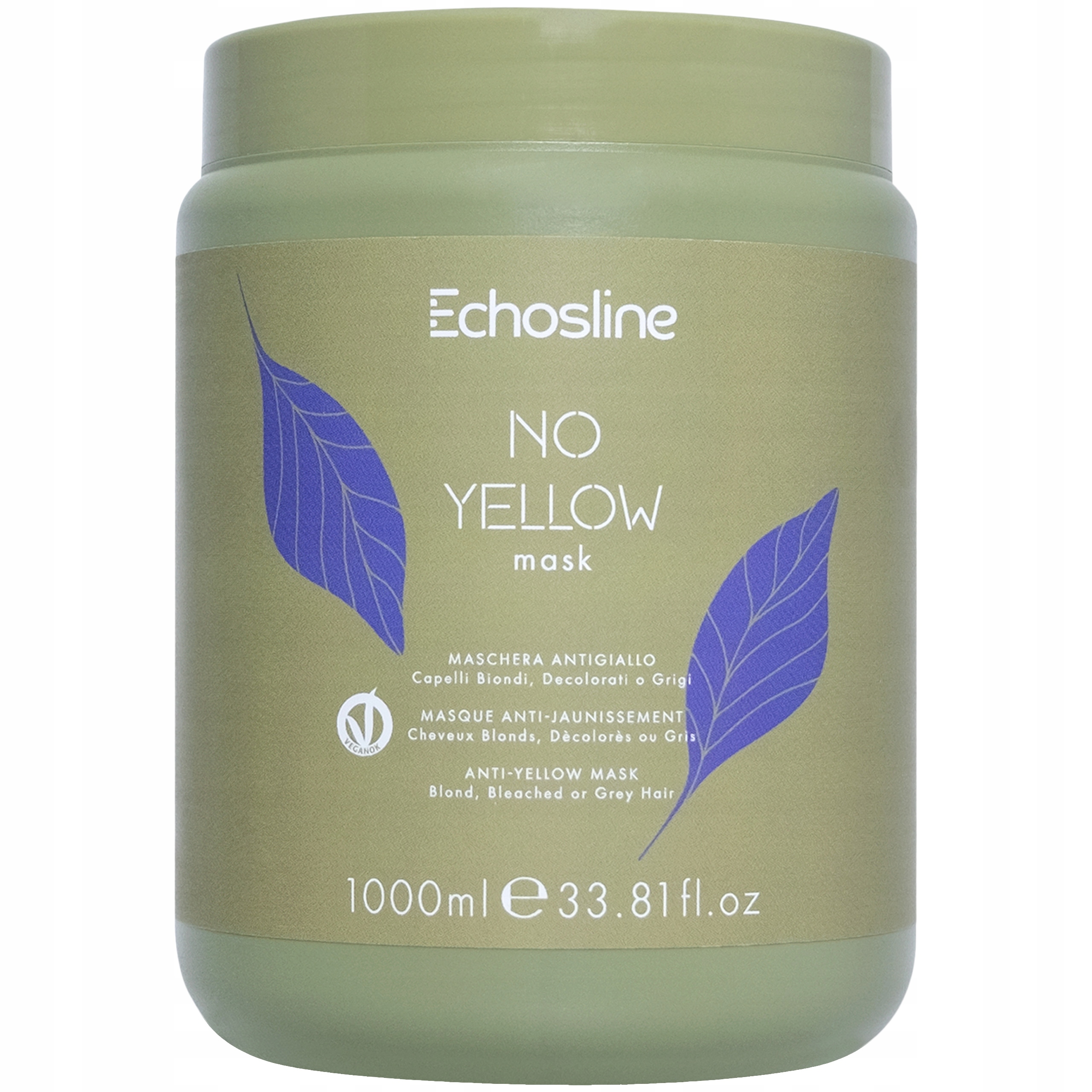 Echosline No Yellow maska neutralizující žluté odlesky vlasů 1000 ml