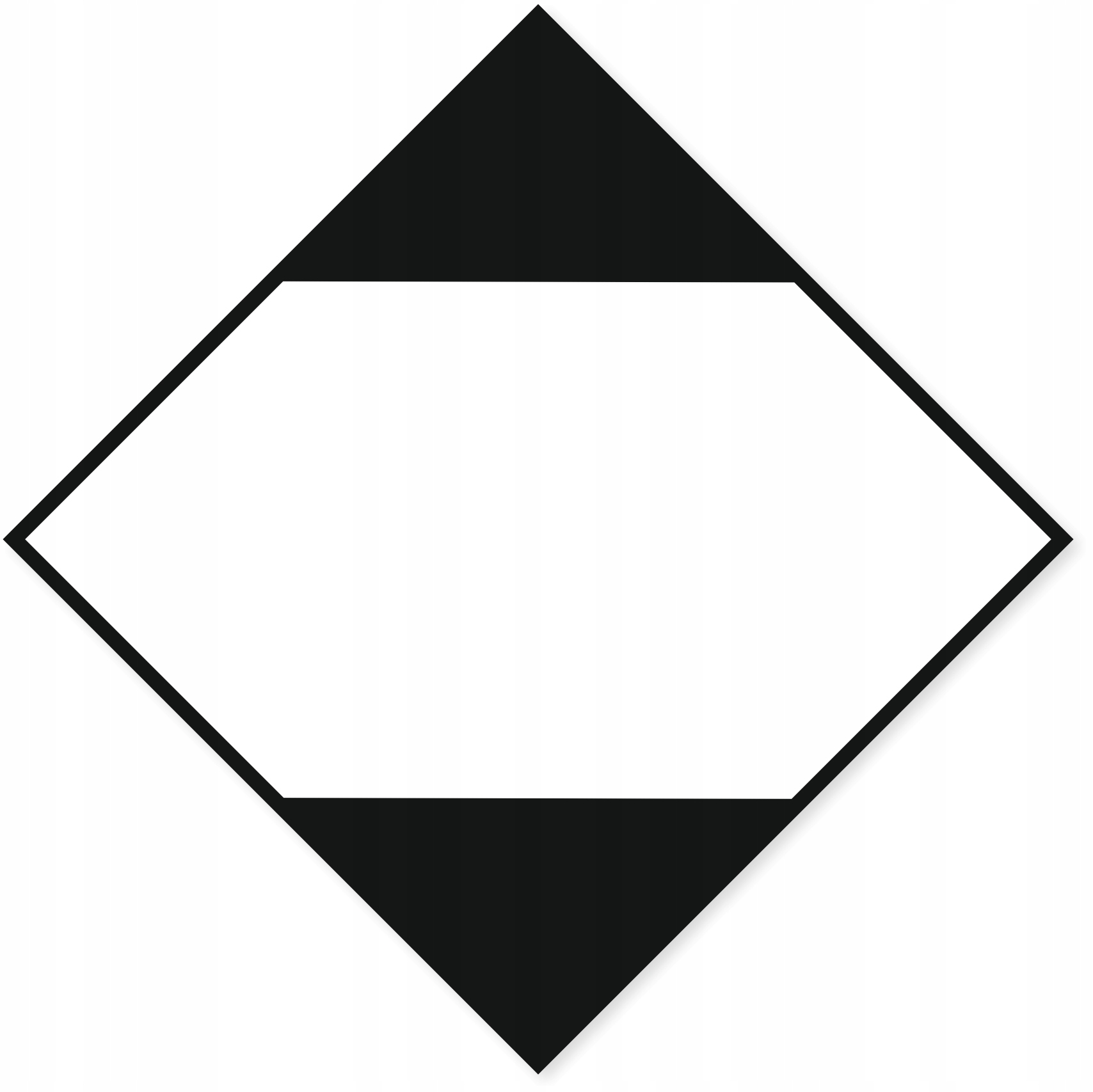 Naklejka etykieta Adr Lq romb 25x25 cm 50 szt.