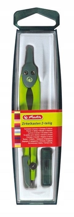 CYRKIEL SZKOLNY 2-częściowy Herlitz + grafity