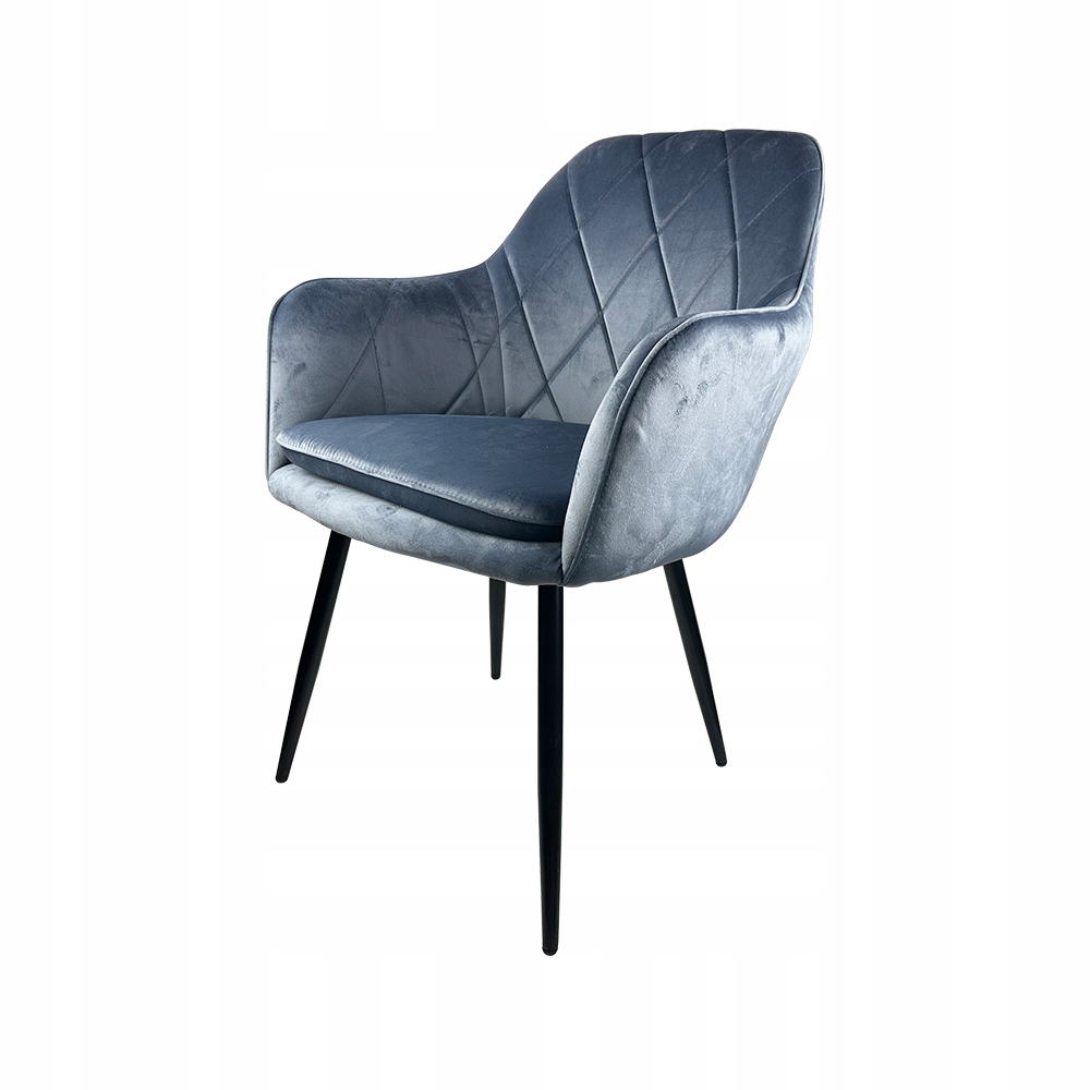 Sada 2 čalúnených stoličiek Šedé prešívané kreslo Vankúš Obývačka Jedáleň