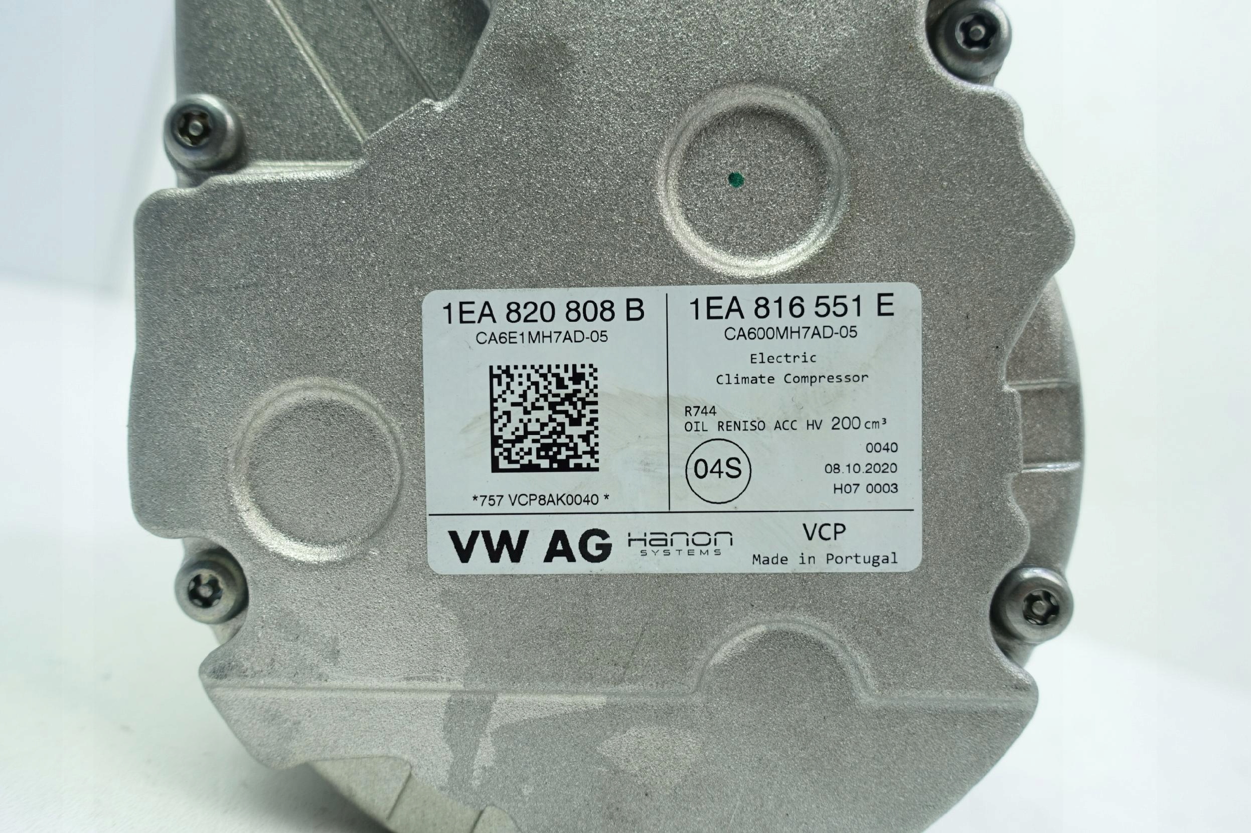 compressor compressor; of the air conditioning VW ID3 ID.3 ID4