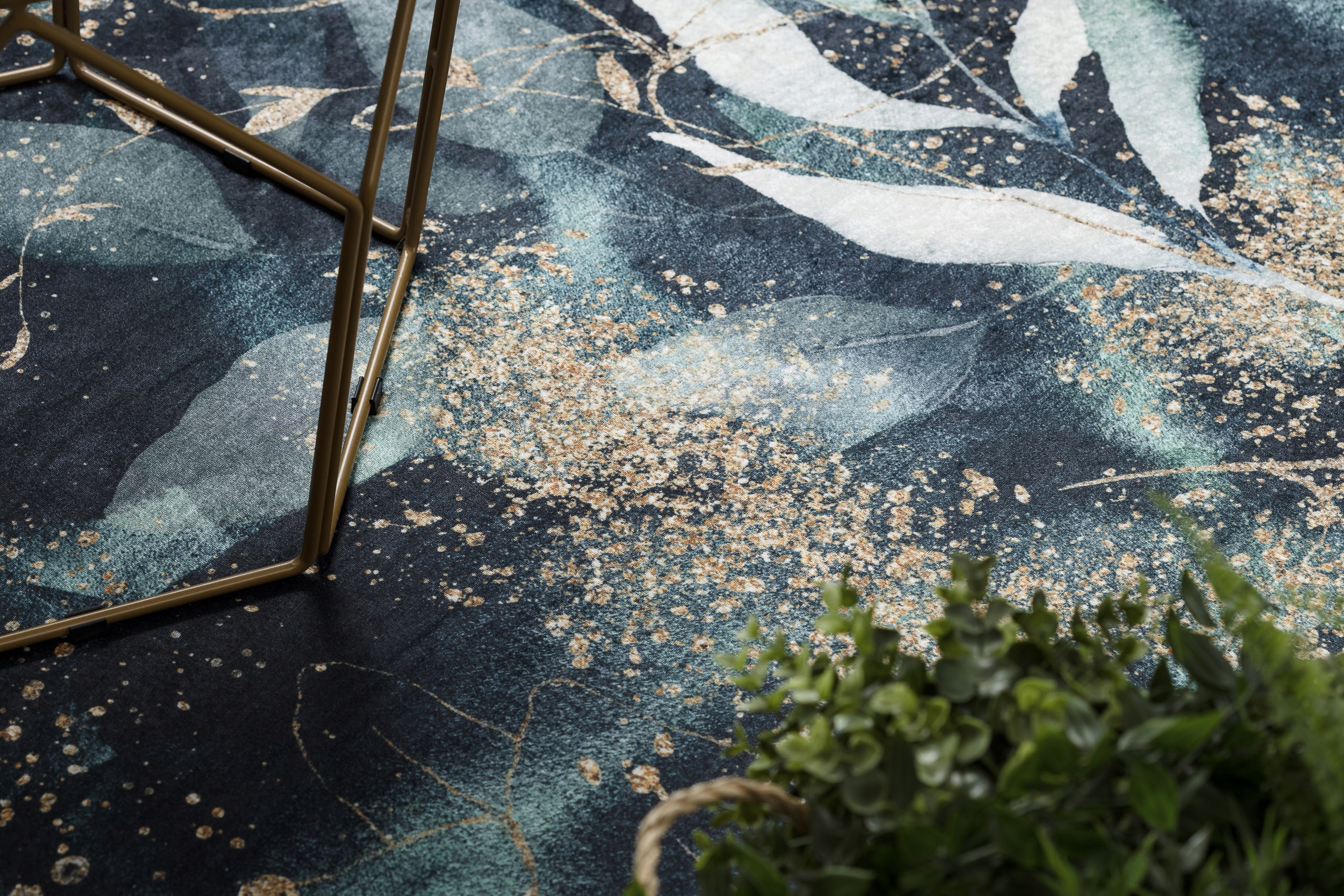 ANTYPOŚLIZGOWY DYWAN DO PRANIA 160x220 LIŚCIE JUNGLE #I064 Grubość 5 mm