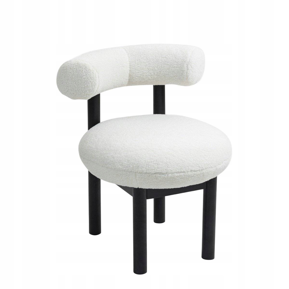 Stolička Pacis s drevenými nohami Ecru 59,5x65,5x75,5 cm Homla