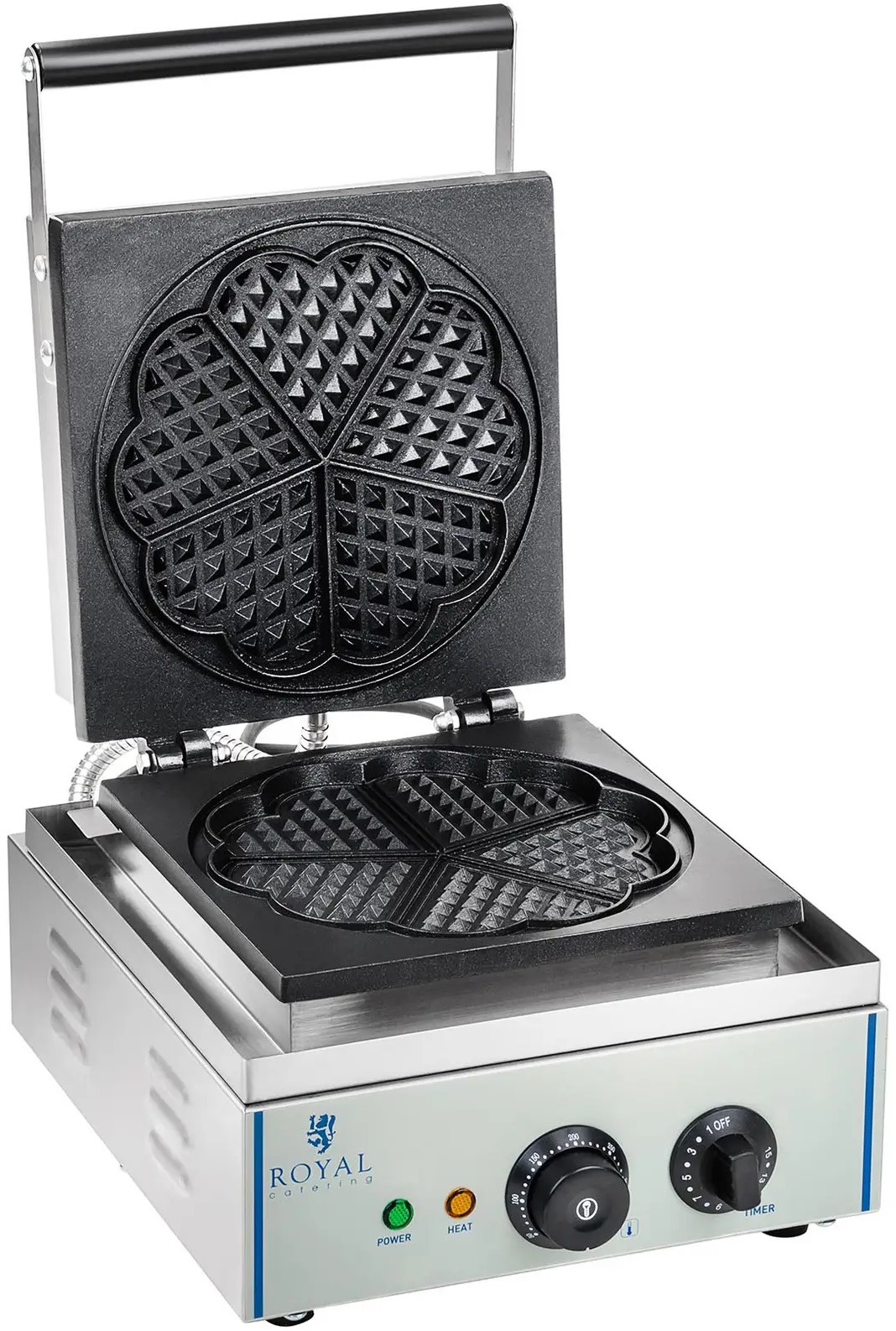 Gofrownica elektryczna 5 serc 1500 W Royal Catering RCWM-1500-H 10010319