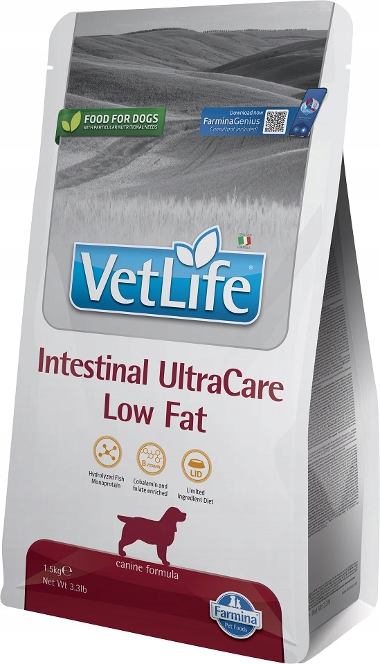 Farmina Vet Life Dog Intestinal Ultra Care Low Fat krmivo kg