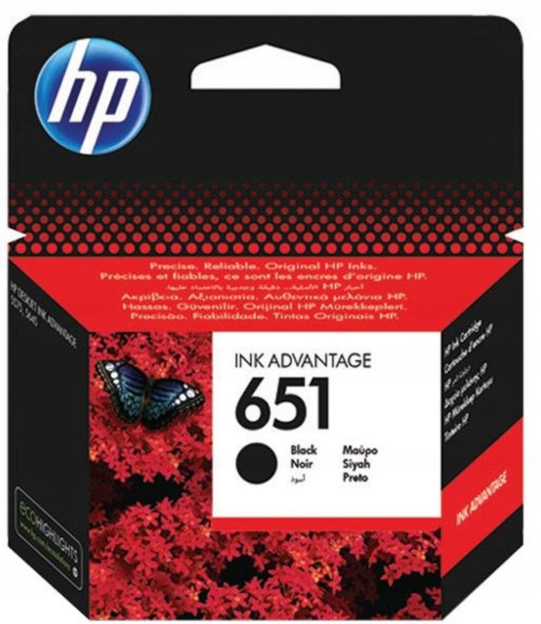Černý inkoust Hp 651 C2P10AE Bk pro Hp DeskJet Ink Advantage