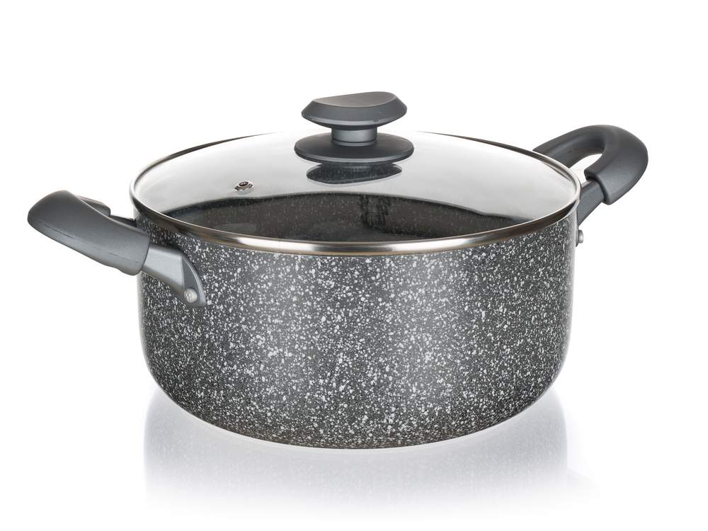 

Garnek Banquet Granite II 24CM 5L pokrywa indukcja