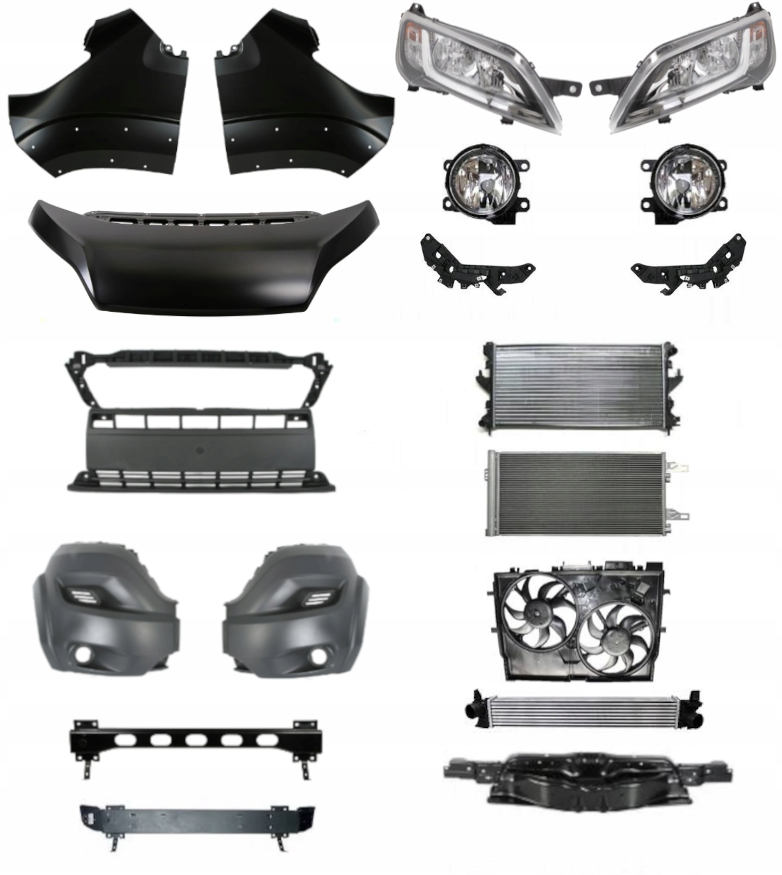 Citroen Jumper III 14- Zderzak Pas Maska Błotnik ZESTAW CZĘŚCI