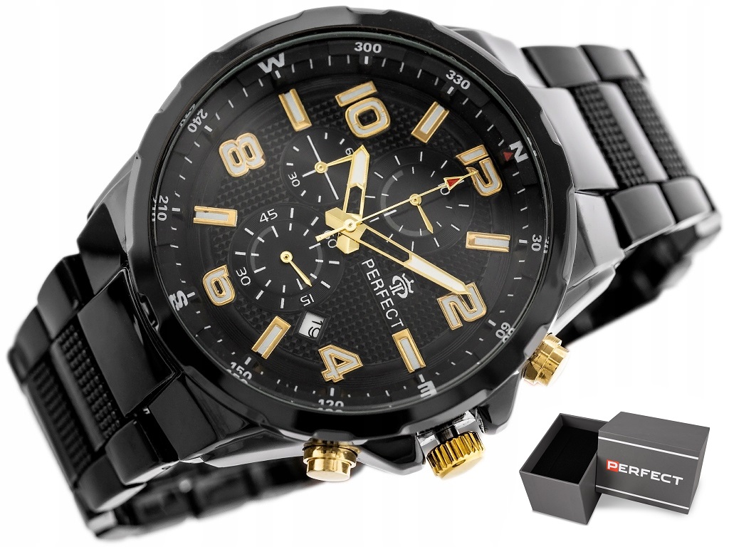 

Zegarek Męski Perfect Ramon Chronograf +box Grawer
