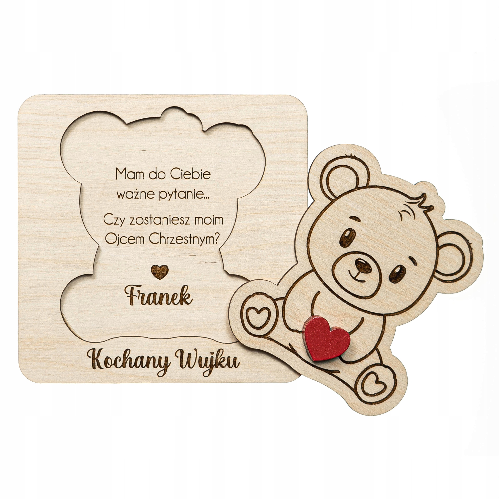 Prośba o bycie Ojcem Chrzestnym - Misiek