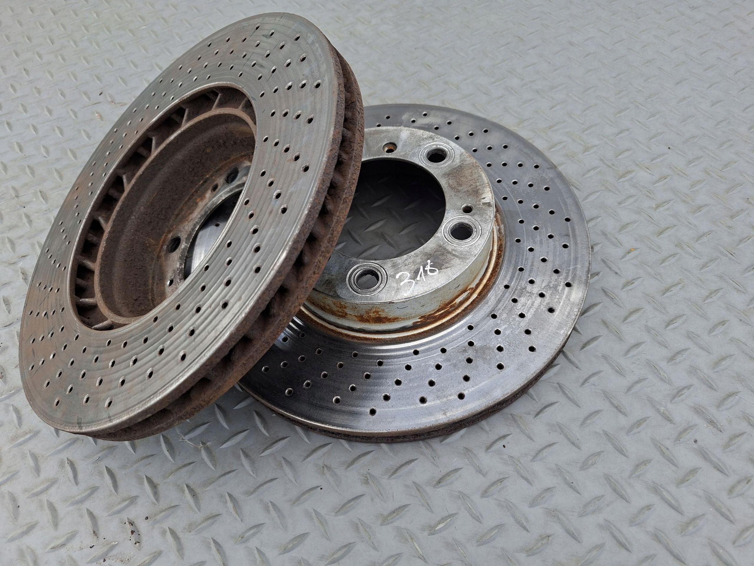 disc discs front front KOMPLET 318MM PORSCHE BOXSTER CAYMAN S 987 3.4