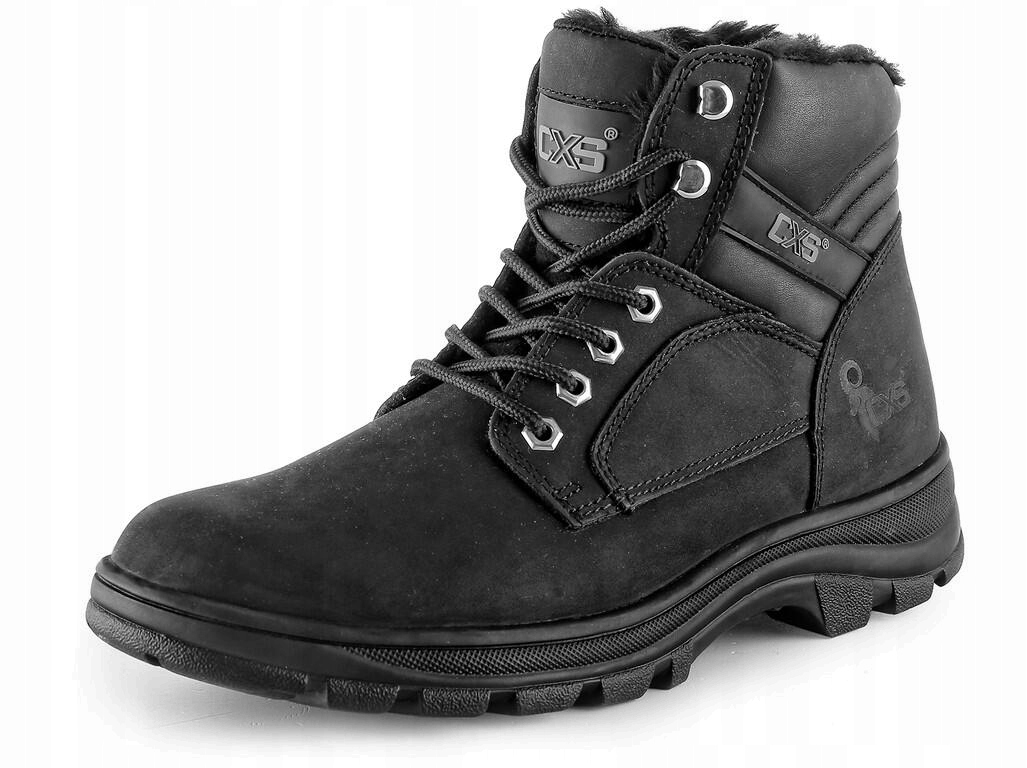 Kožené zateplené zimní ochranné boty Cxs Industry vel 45