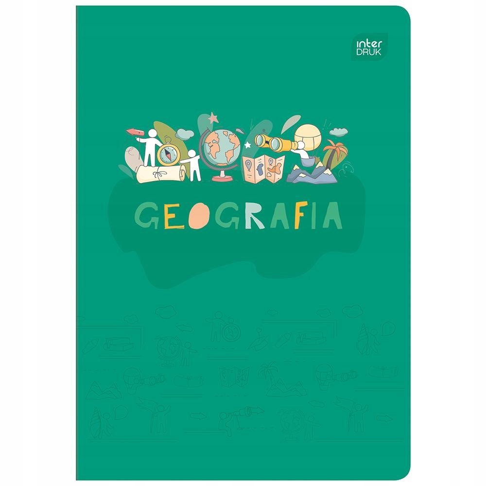 

Zeszyt A5 kratka 60 kartek ze ściągą Geografia