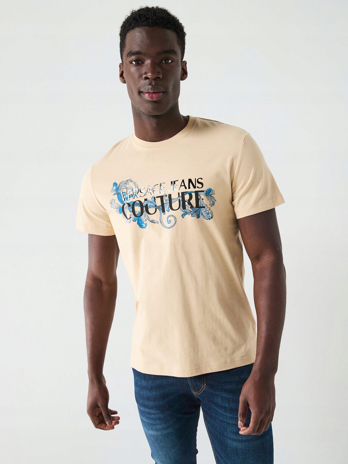 Versace Jeans Couture Tričko S Logem Slim Fit 78GAHC05 S