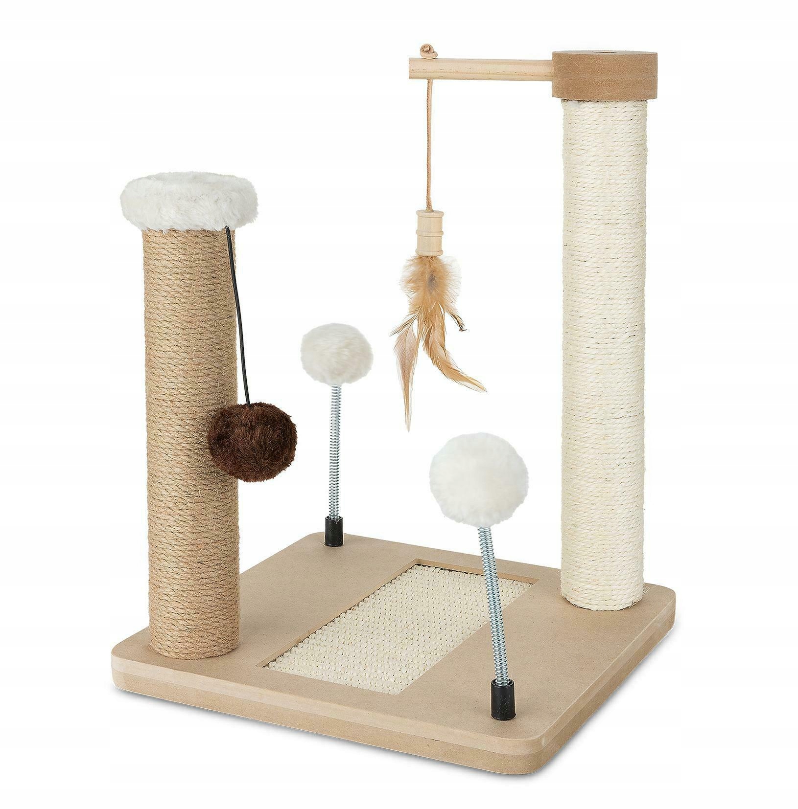 Levně Škrabadlo Pro Kočky Kočičky Velké 40CM Pelíšek Sloupek Věž Hračky