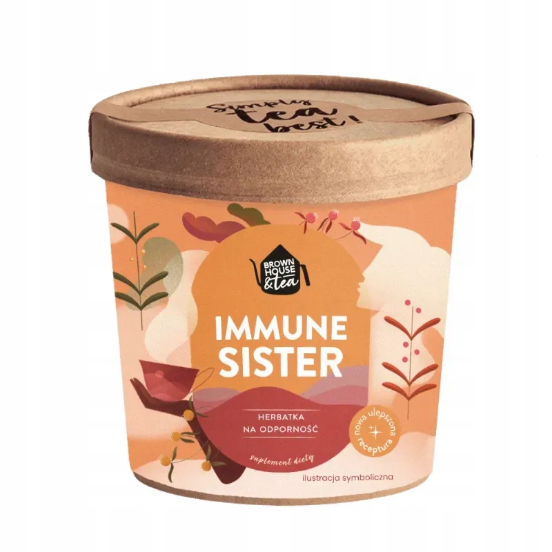 Levně Brown House and Tea Immune Sister doplněk stravy ve formě čaje 50 g