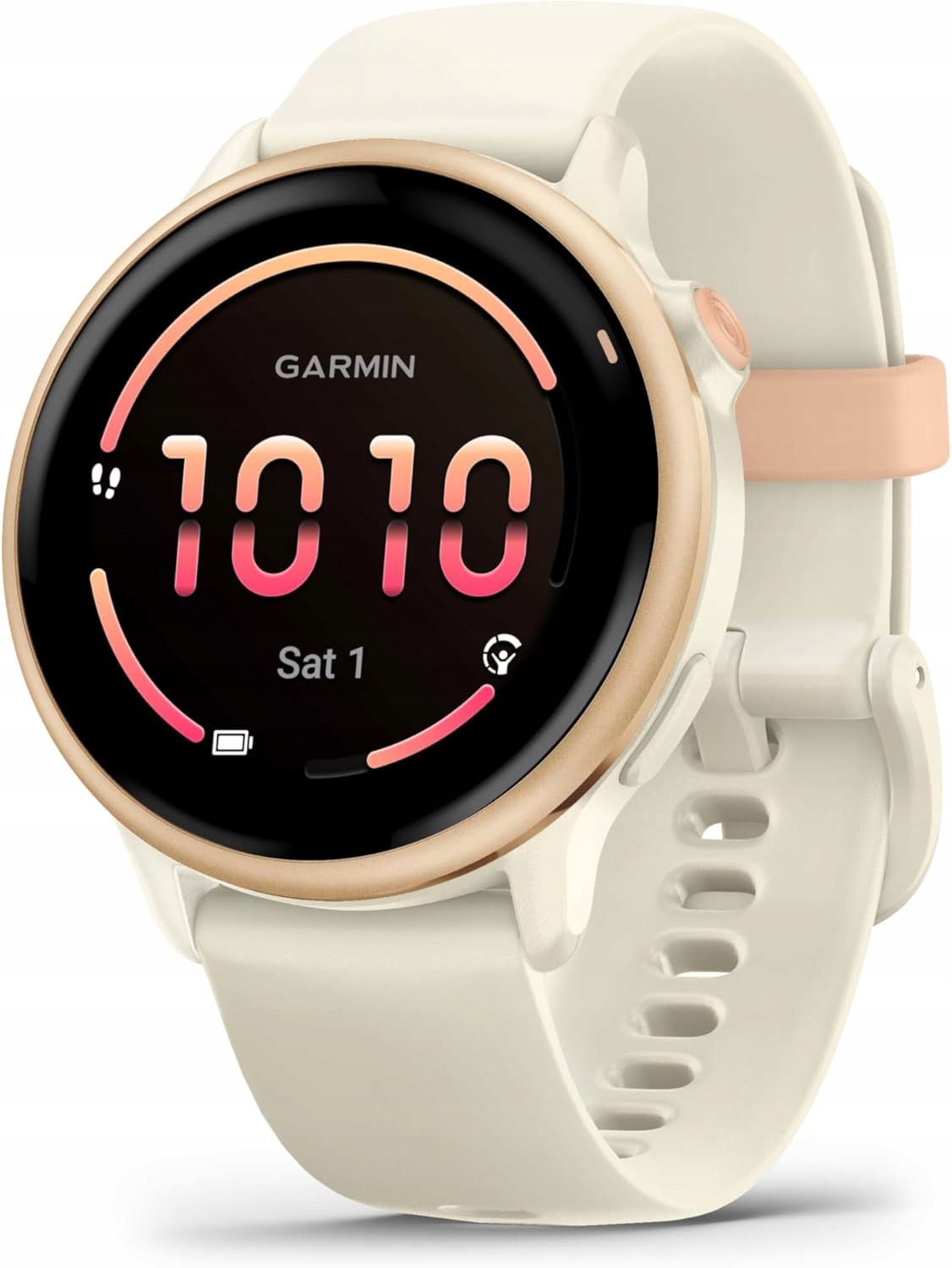 Smart hodinky Garmin Vivoactive 6 Bone/Pink Dawn 010-02985-05