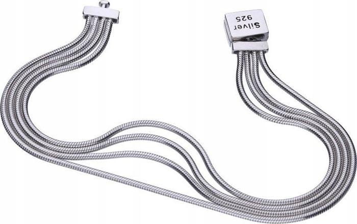 Stříbrný náramek 925 plochý typu bead 13,94g, moderní a moderní model