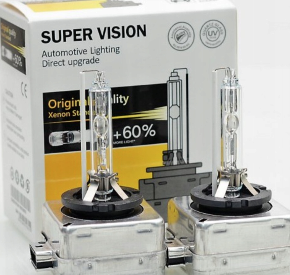 Xenon Żarnik Żarówka D1S 6000K +60% komplet 2szt