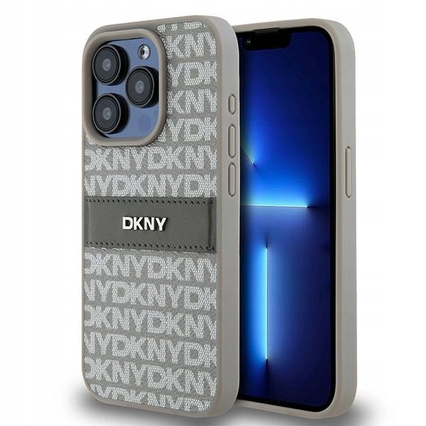Dkny DKHCP15XPRTHSLE iPhone 15 Pro Max 6.7" béžové/béžové tvrdé pouzdro Leather Mon