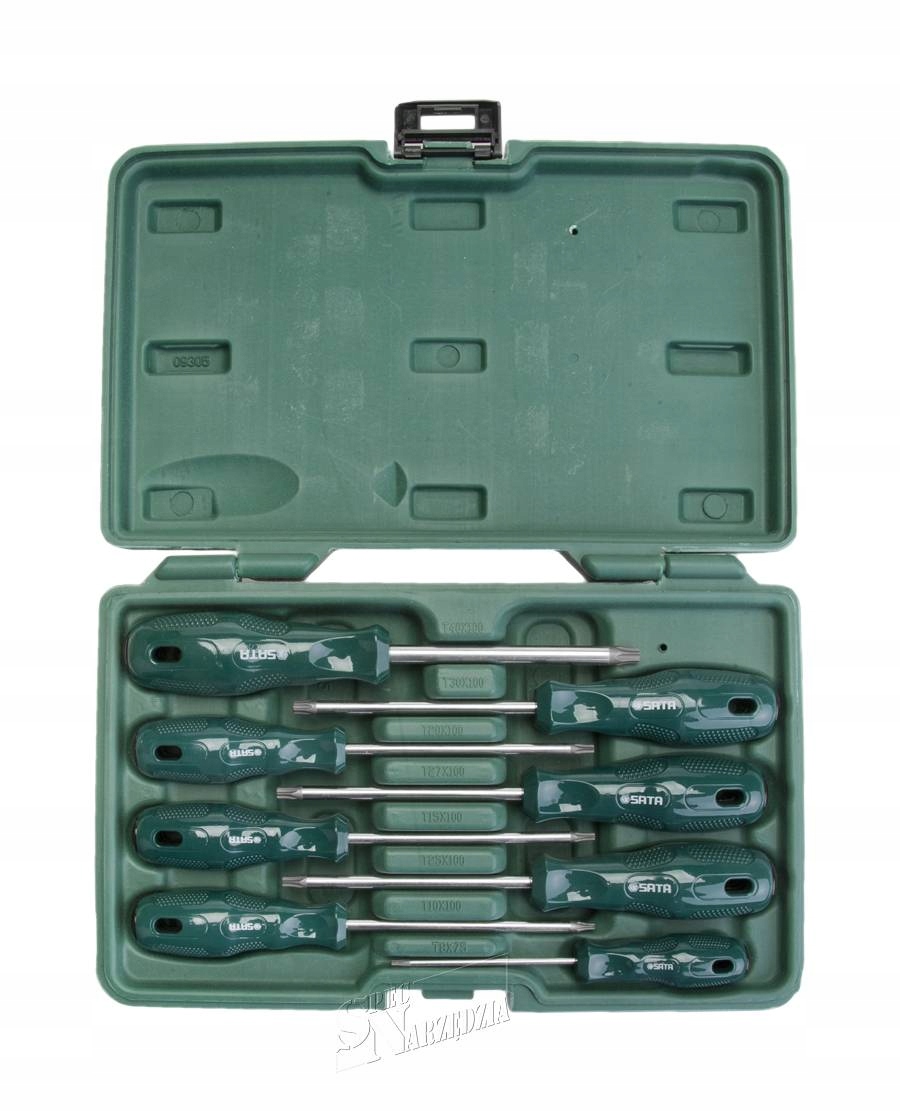 SATA Wkrętaki Torx w walizce T8-T40 zestaw 8szt Marka SATA
