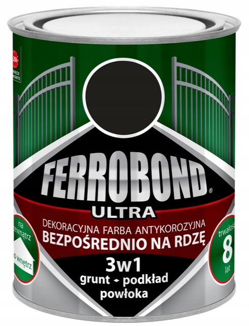 JURGA FERROBOND NA RDZĘ ANTRACYT 7016 PÓŁMAT 0.7L Marka Ferrobond