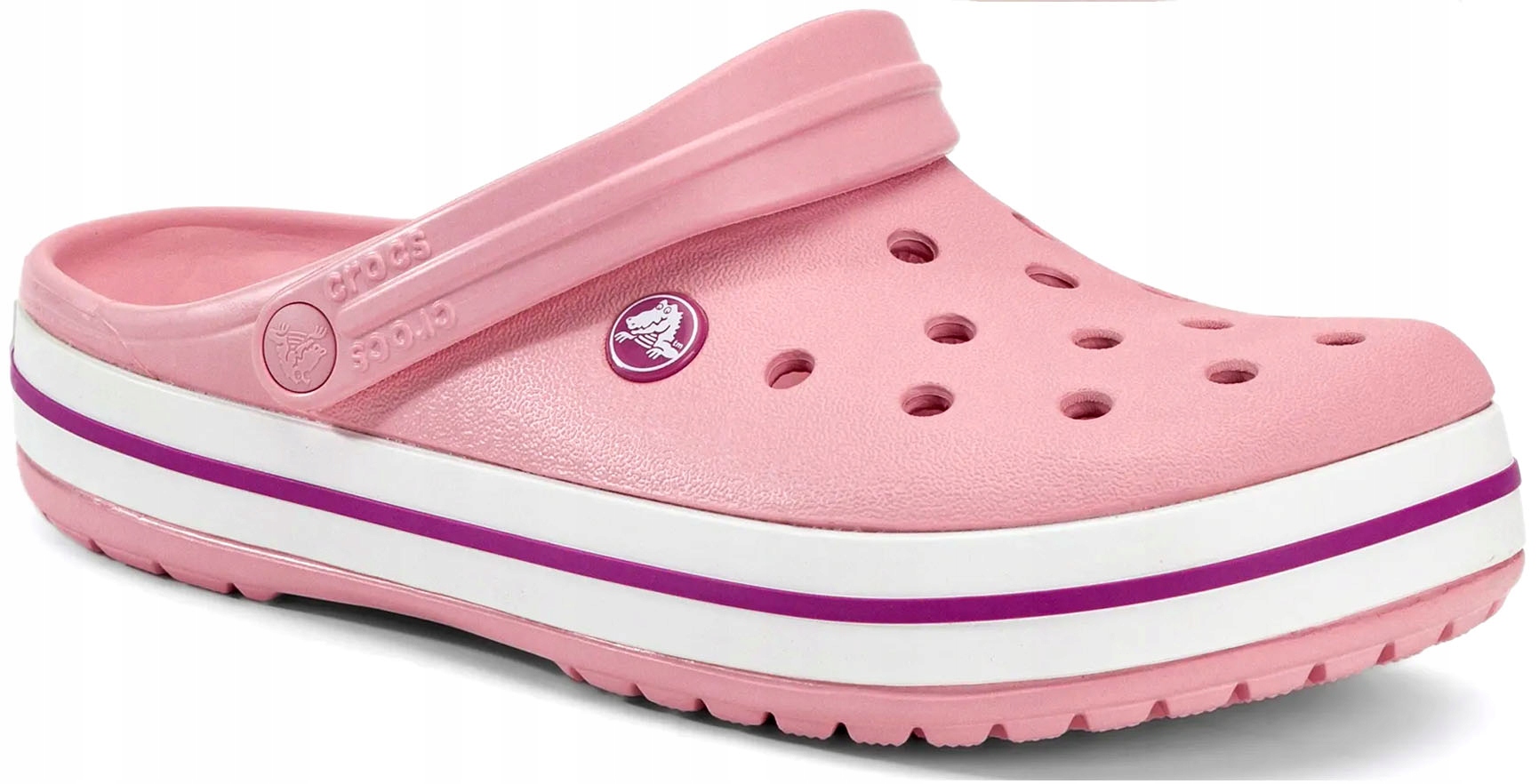 KLAPKI DAMSKIE CROCS CROCBAND CHODAKI KROKSY RÓŻOWE PINK LEKKIE R. 38-39 Kolekcja Crocband