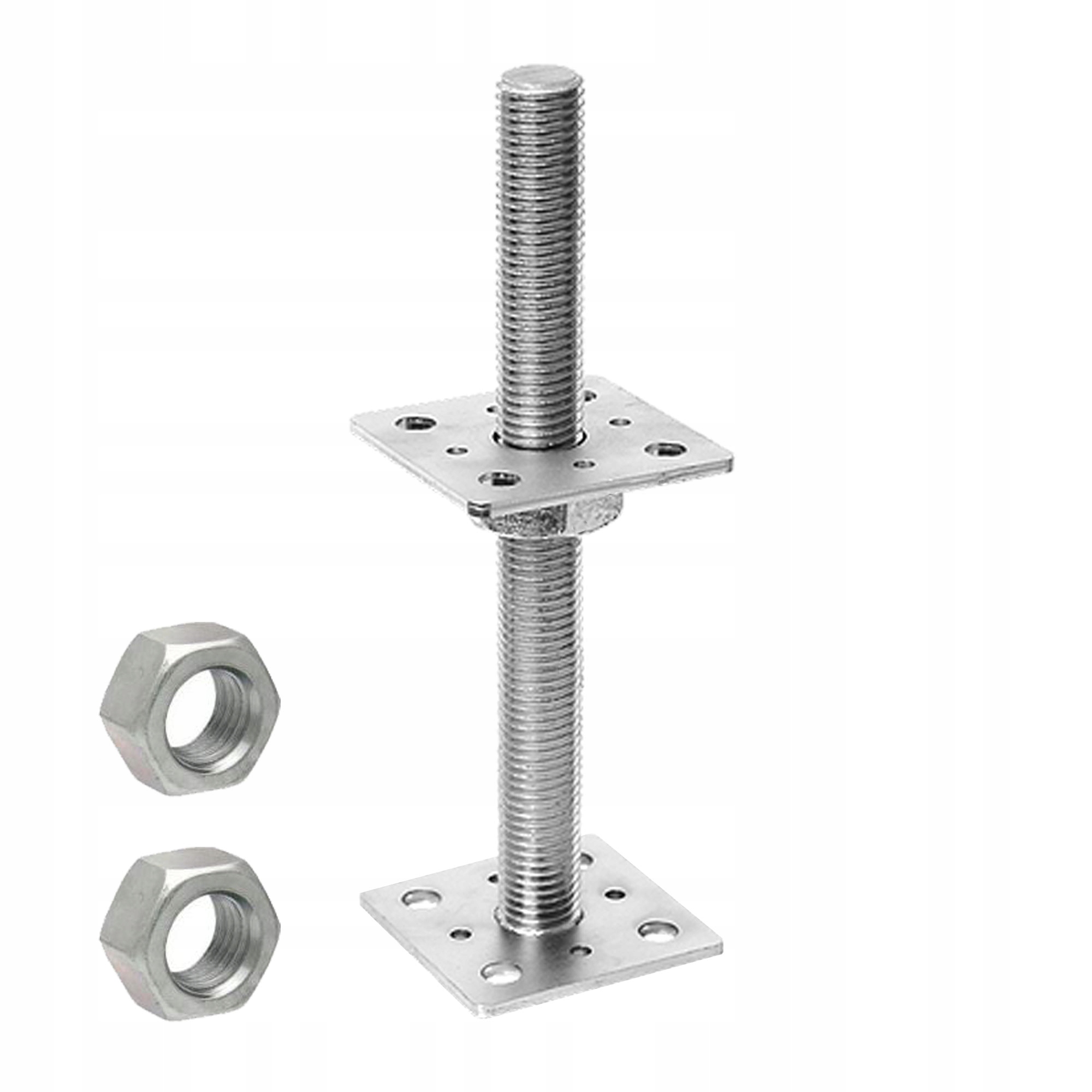 PODSTAWA SŁUPA REGULOWANA M24 80x250x4 PSR 80 DO BETONU OCYNK DOMAX