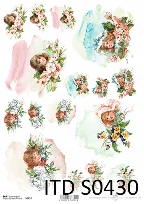 Papier Soft S0430 cienki A4 decoupage
