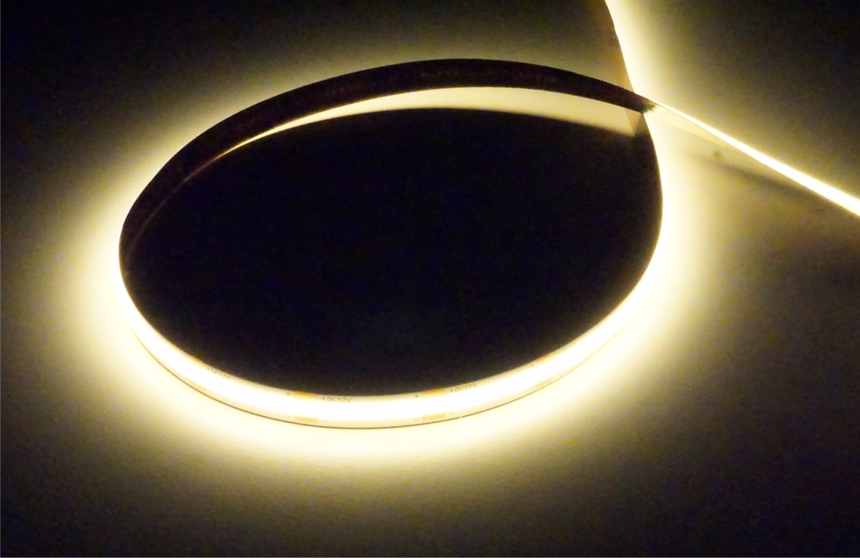 Taśma LED COB 480 9W/m ŻÓŁTA 12V IP20 /5m/