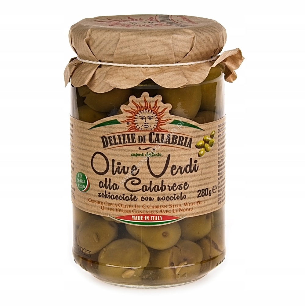 

Delizie DI Calabria Zielone Oliwki Z Pestką 280 G