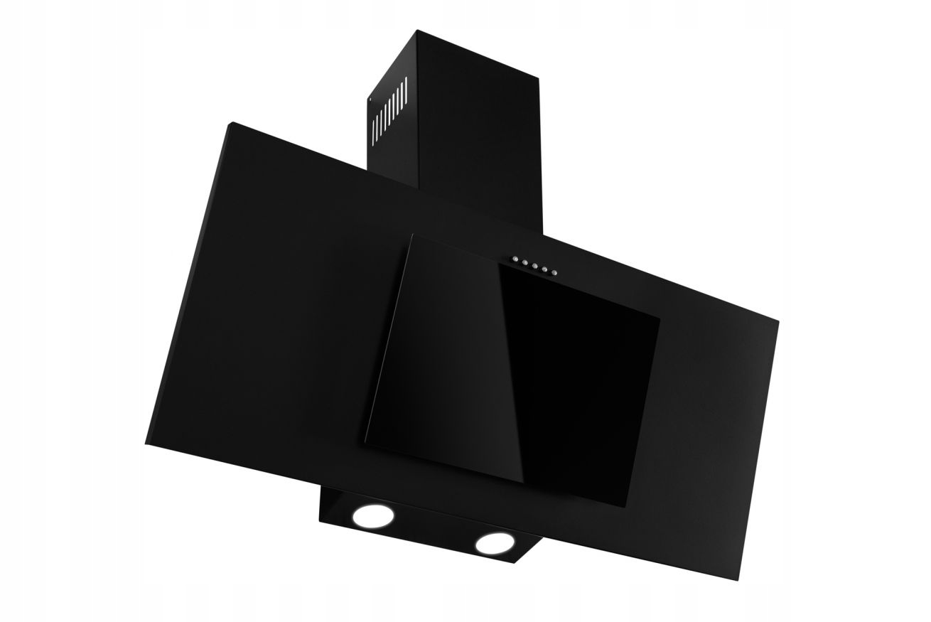 Okap kuchenny kominowy Toflesz Fiera Sprint 80 cm 500m3/h czarny