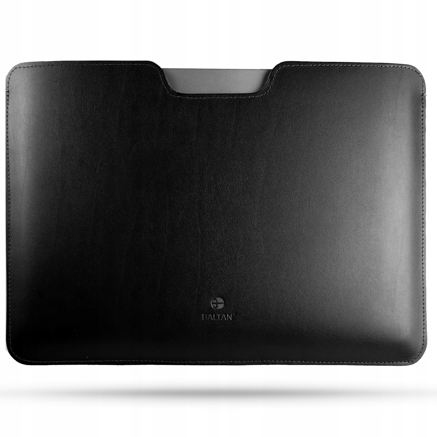 Baltan Elegantní Kožené Pouzdro Na Notebook 13'' Černé