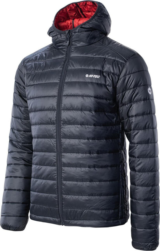 Pánská Prošívaná Péřová Bunda S Kapucí Hi-tec Cash, Velikost L
