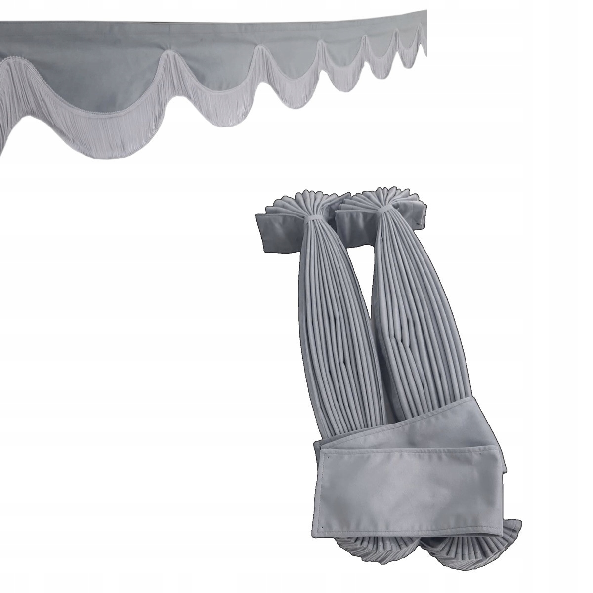 SZARE ZASŁONY DWUSTRONNE TIR PLISOWANE BENELUX SHIFT