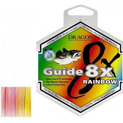 Plecionka Dragon Guide 8X Rainbow 0,20 mm 250 m 42-10-920