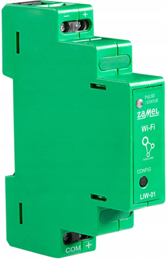 Contatore Di Impulsi LIW-01 SUPLA - Per Automazione Domestica, 12-24V AC/DC, Montaggio DIN