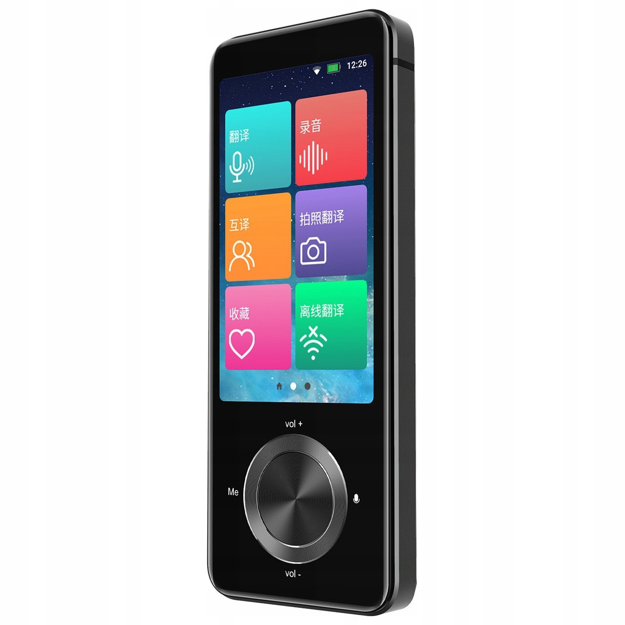 Přenosný překladač Smart Translator M9, 107 jazyků, Wi-fi, Bluetooth