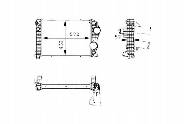 INTERCOOLER MERCEDES ATEGO ATEGO 2 OM900.911-OM924 Producent części NRF