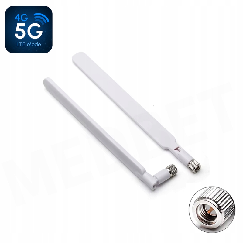 2 x MOCNE ANTENY LTE 3G 4G 5G Wi-Fi 12 dBi WTYK SMA DO MODEMÓW ROUTERÓW